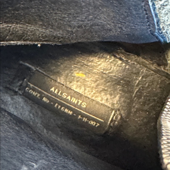 All Saints Jules Black Harness Moto Booties/Boots Size 40 - Picture 7 of 8